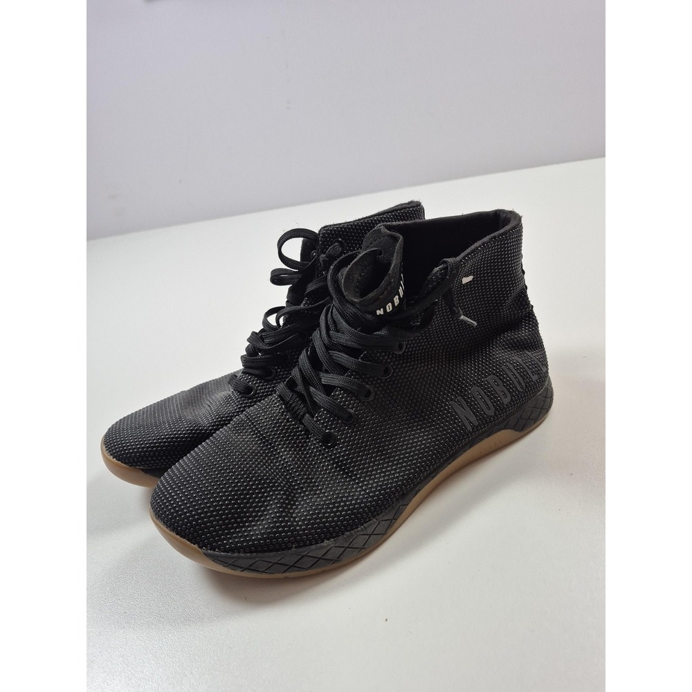 NOBULL Shoes Mens Size 8 Black High Top Superfabric Trainer Gym CrossFit